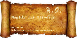 Megléczi Olivér névjegykártya